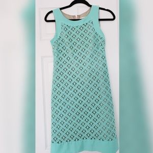 Eliza j laser cut dress